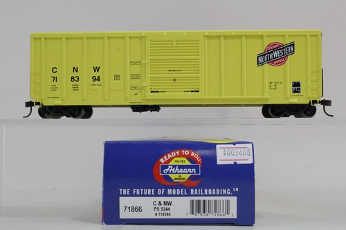 Coche de carga amarillo Zito Athearn Ready To Roll escala HO CNW #718394 PS 5344 50' NUEVO EN CAJA | Condition: Used