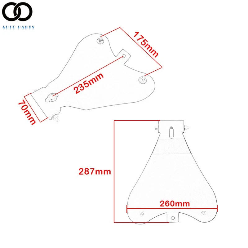 For Yamaha V Star 1300 1100 950 650 250 Motorcycle Bobber Solo Seat Spring Brown - Image 4 of 4