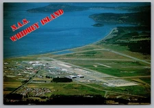 1980s Military Naval Air Station Whidbey Island Washington Aerial View