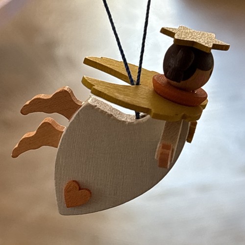 Floating Angel Handcrafted Ornament Graupner Holzminiaturen Family Erzgebirge - Picture 5 of 15