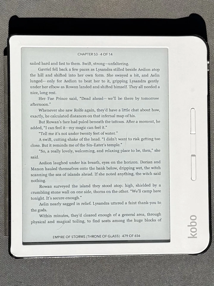Lector electrónico Kobo Libra H2O N873 8 GB, Wi-Fi, 7 pulgadas, resistente al agua, blanco Foto 4 de 4