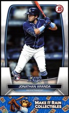 Jonathan Aranda 2023 Bowman #28 Tampa Bay Rays Rookie RC