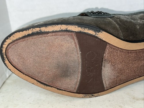 Franco Sarto Women's A-Johanna Velvet Slip On Dress Shoes Gray Size: 7.5 M - Picture 11 of 18