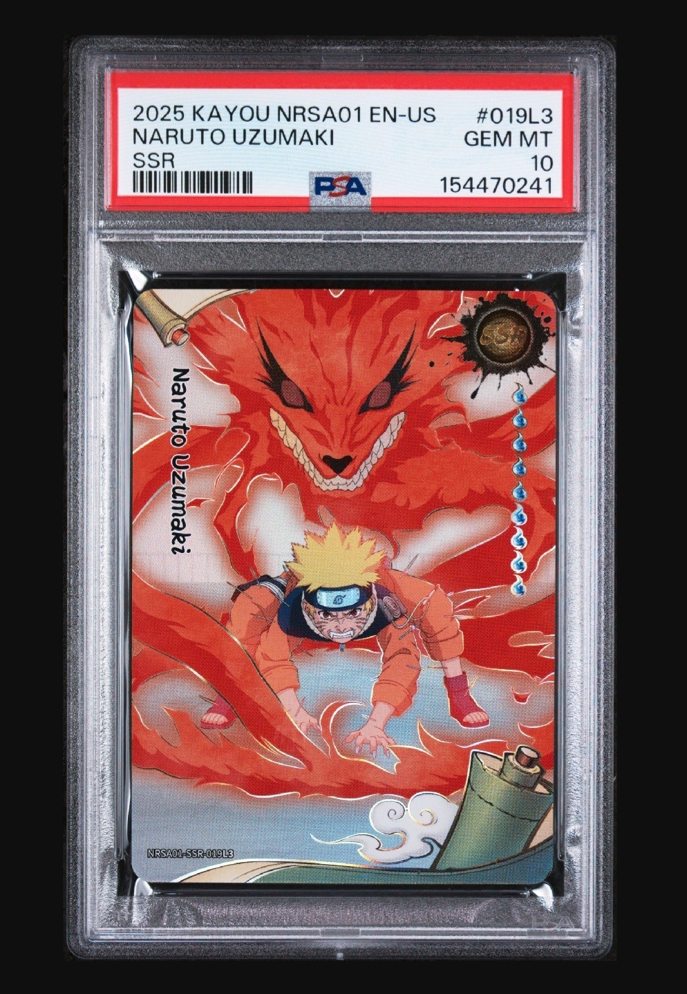🌟 2025 KAYOU NRSA01 EN-US NARUTO UZUMAKI SSR #019L3 PSA 10 GEM MINT 🌟