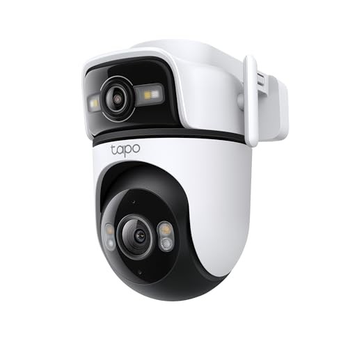 TP Link Tapo C545D Dual Lens Outdoor Camera 2K 3MP Pan Tilt 360 AI Detection