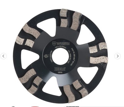 Diamantschleifkopf Longlife Hartmaterial Würth Zebra Beton schleifen Flex 125 mm