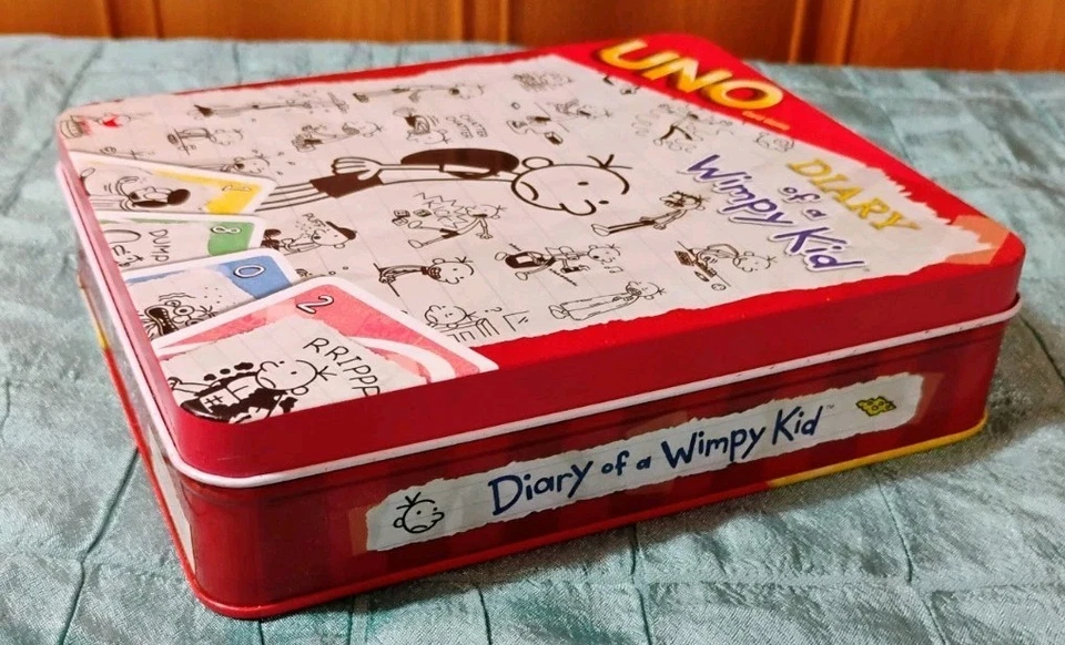 UNO Diary Of A Wimpy Kid Edition In Tin Case Complete Card Game W/ Instructions - Image 4 of 4