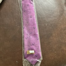 Winning Ways Equestrian Tie New purple With Pattern