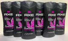 6 x Axe Body Wash EXCITE Crisp Coconut Black Pepper Body Wash Refreshing 13oz