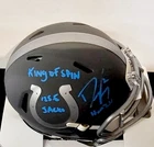 Dwight Freeney Signed Slate Mini Helmet “Triple Inscribed” Indianapolis Colt PSA