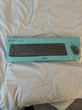 Logitech MK120 Wired USB Keyboard and Mouse, Black - Brand New