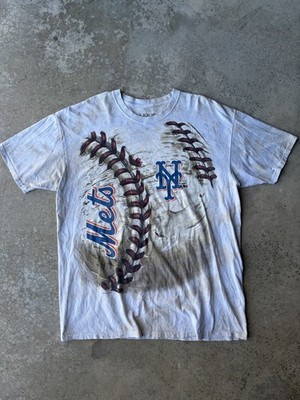Liquid Blue New York Mets MLB XXL Graphic Shirt White Baseball