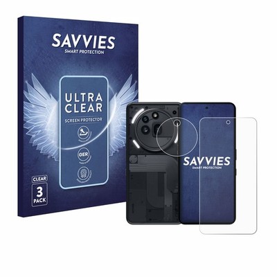 6x Schutzfolie für Nothing Phone (3a) Pro (Display+Kamera) Display Schutz Folie