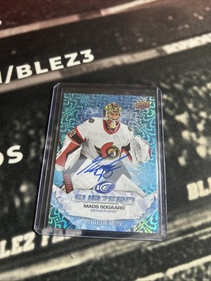 22/23 ICE Mads Sogaard SubZero Rookie Rc Auto Signatures SP