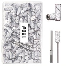 Pequeñas bandas de lijado para taladro de uñas, 100 piezas mini bandas 180 lima de uñas de grano fino 