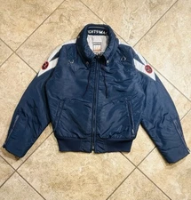 Vintage Mighty-Mac Out O’ Gloucester Ski Wing Coat Jacket Parka Size 40 Blue