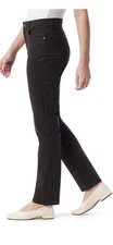 gloria vanderbilt Pull On Ponte Slim Leg Avery Pants Frontier Herringbone Size16