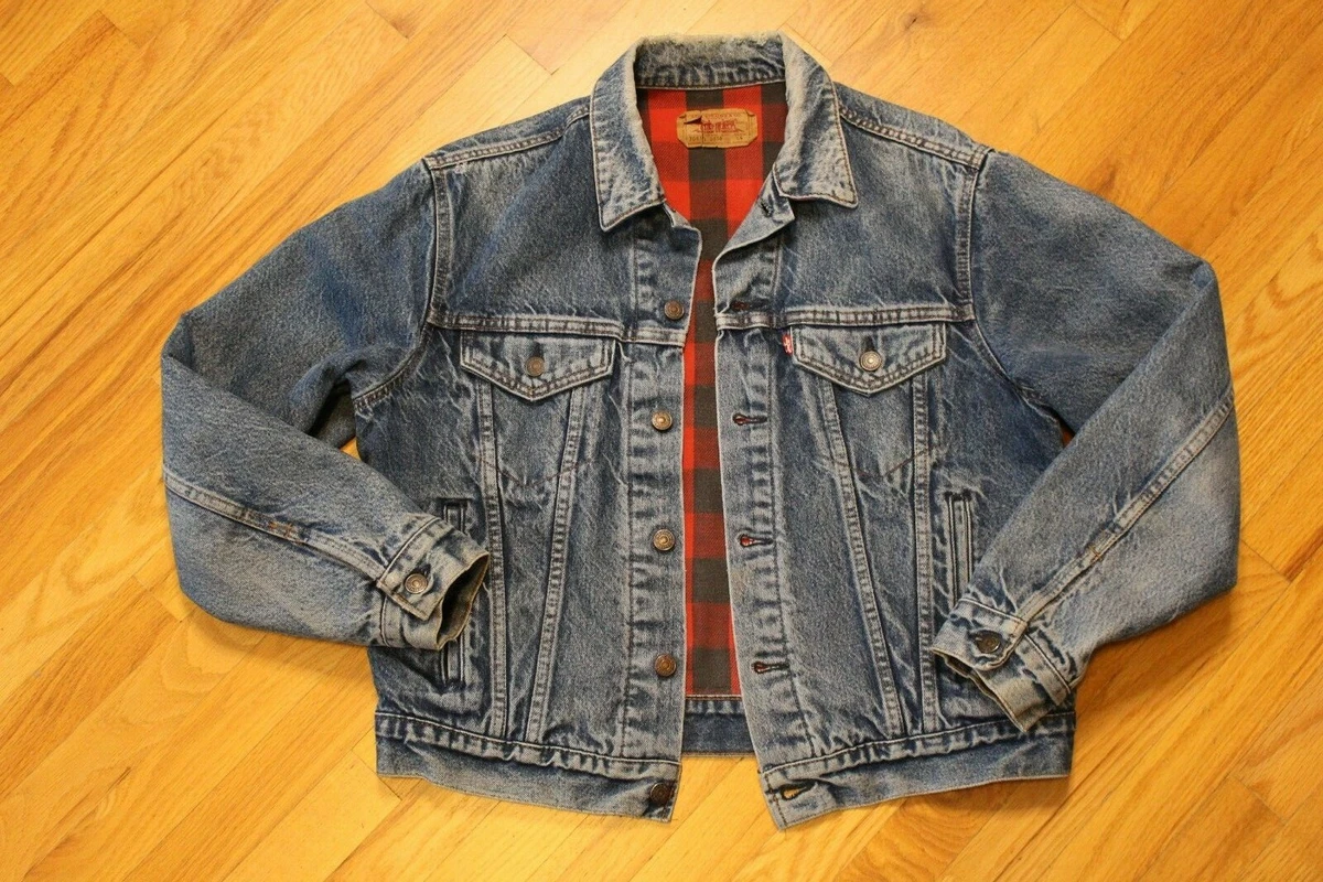 Plaid denim deals jacket