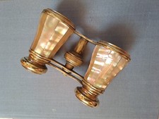 Antique Chevalier Paris opera binoculars mother of pearl