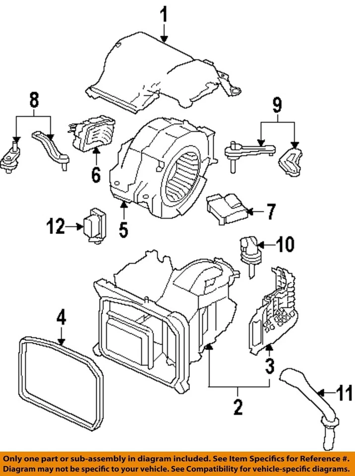 二手暖通空调鼓风机电机 适合:2006 年奥迪 A6 A 级 — 第 3/4 张图片