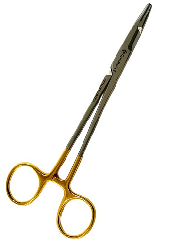 Olsen Hegar Needle Holder 5" To 7.5" Serrated With Tungsten Carbide Inserts - Picture 27 of 37