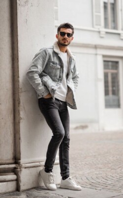 Pull & Bear Jeansjacke Mit Fell gr. M