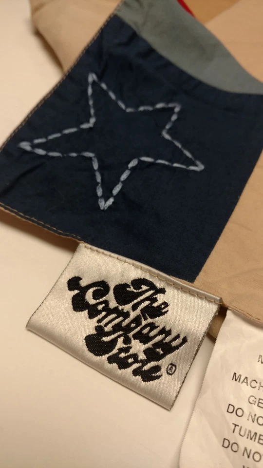 Cenefa de béisbol The Company Store niños niños marrón, rojo, azul 15 3/4" x 44" ex Foto 2 de 2