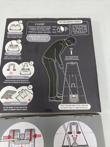 PuttOut Golf Putting Spiegel Trainer, Ausrichttor & Tragetasche GEBRAUCHT - Bild 11 von 14