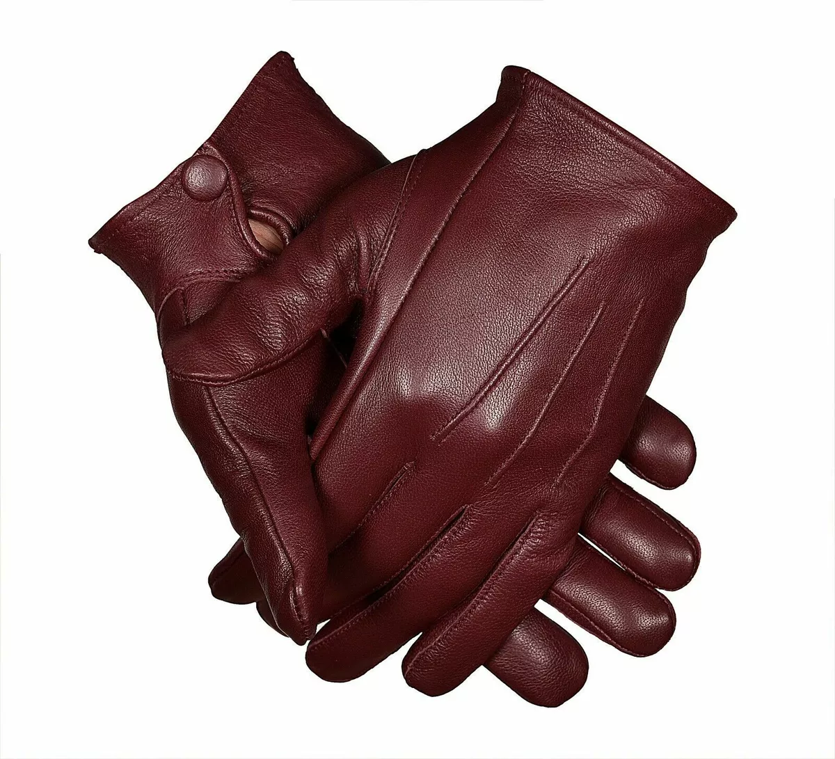 Mens brown best sale leather dress gloves