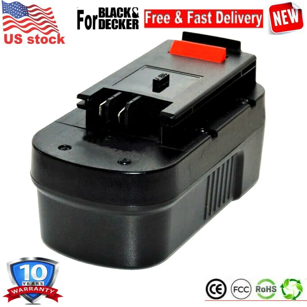 2 Packs Hpb18 Battery 6.0Ah Lithium-Ion Replacement for Black and Decker 18V Battery HPB18-OPE Fsb18 Cordless Power Tools 244760-00 A1718 Firestorm