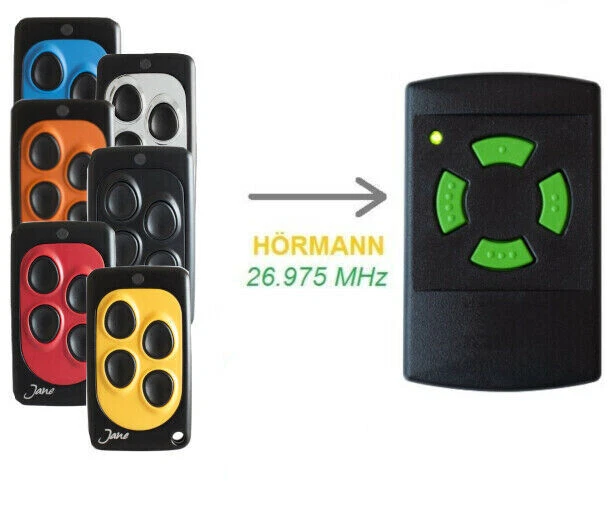 Handsender für Hörmann 26,975 MHz farbig HSM / HS 4 Garagentoröffner 27 Funk 26 - Bild 3 von 3
