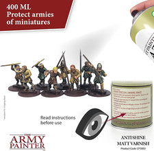 The Army Painter Satin Varnish, Spray Paint Varnish for Miniature Protection, T