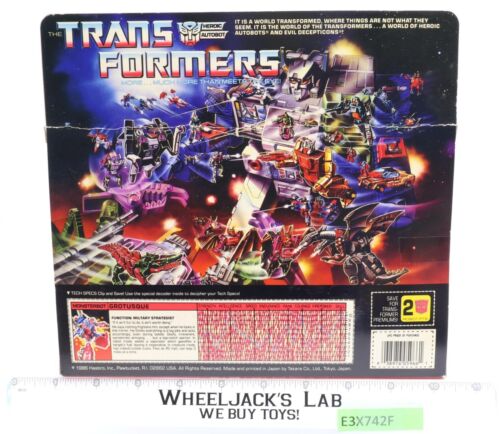 Grotusque mit Box & Insert 100% komplett FUNKTIONIERT 1987 Hasbro G1 Transformers MIB - Bild 2 von 11