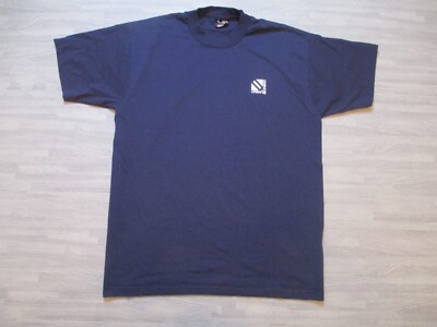 Vintage 90s Single Stitch T-Shirt Herren Large Blau Urban Fruit of the Loom Best