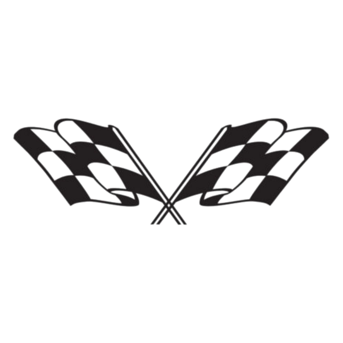みんと Checkered Racing Flag Vinyl Decal Sticker | Rally Race