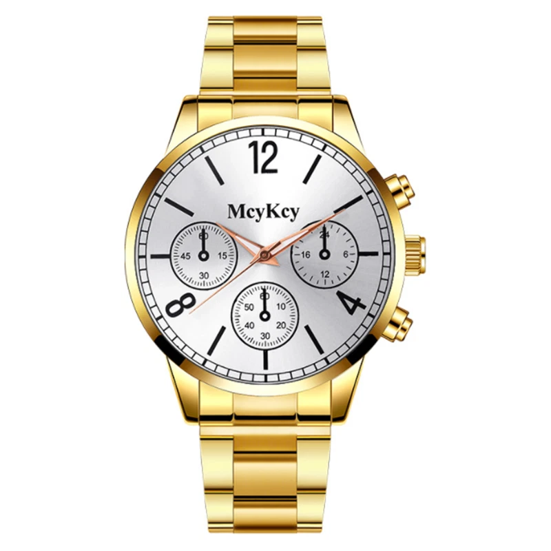 Simple Watch Metal Strap Watch Business Wristwatch Classic Quartz Analog Watch