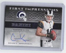2017 Panini Football Cooper Kupp First Impressions Rookie Auto Rams 