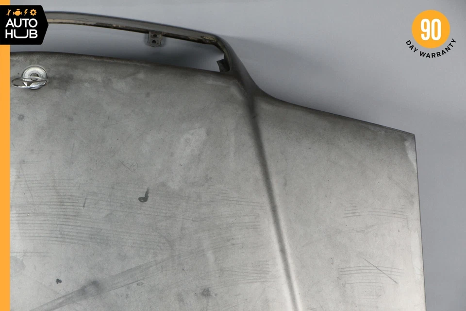 92-93 Mercedes W140 300SD 400SEL Hood Bonnet Cover Panel Assembly Gray OEM - Image 2 of 4