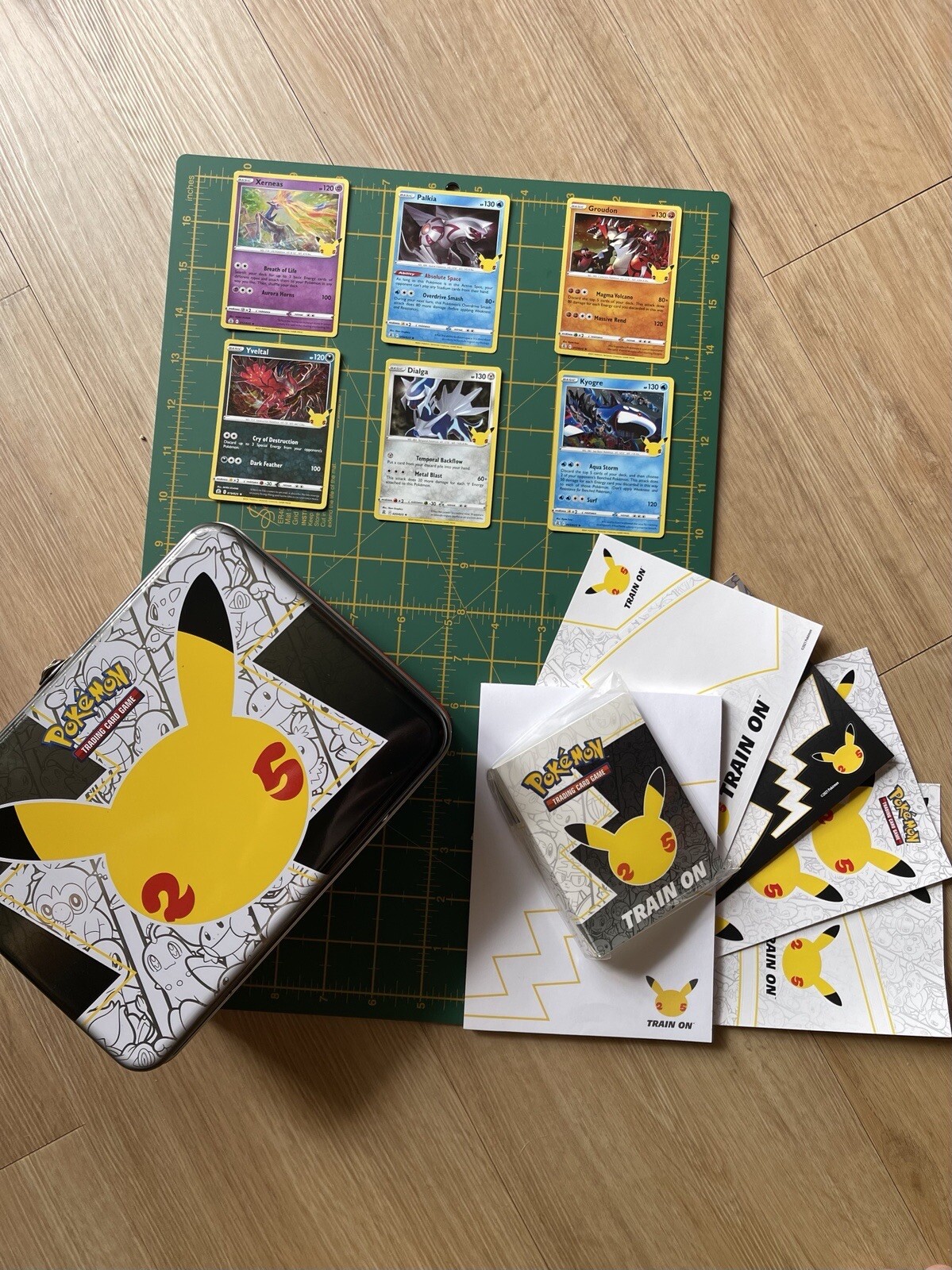 Opened Pokemon Celebrations Collectors Chest Mimikyu Toxtricity