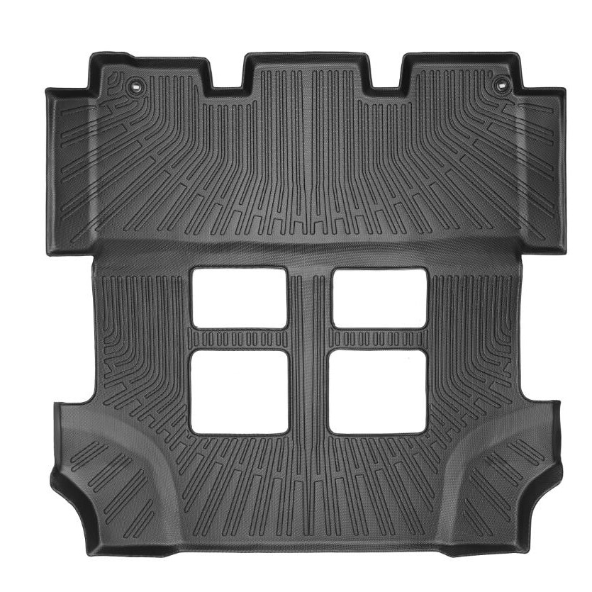 YHTAUTO All-Weather Floor Mats For 2011-2017 Honda Odyssey - 7-Piece TPE Liner Set (1st, 2nd, 3rd Row + Trunk)