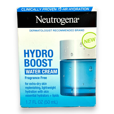 Neutrogena Hydro Boost Water Cream Fragrance-Free 1.7oz./50ml New In Box