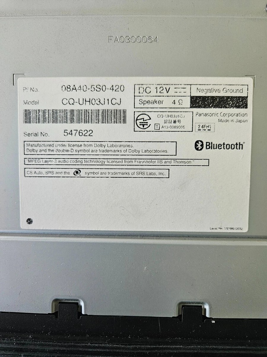 HONDA キャザーズ Gathers VXM-235Ci コード有り Honda | 取扱説明書 | VXM-235Ci