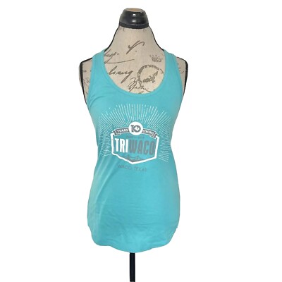 Tri Waco Texas Womens Tank Top Size Large Sleeveless Print Graphic 10 Yrs Strong