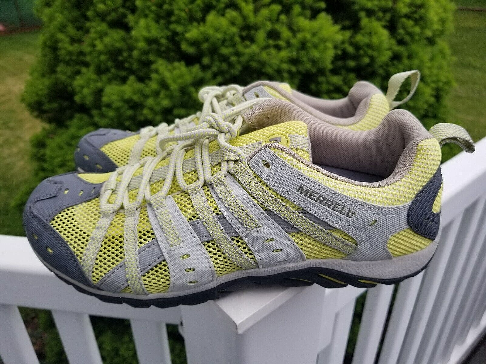 Scarpa da donna Merrell Mykos Lime escursionismo trail running taglia 10 pulita