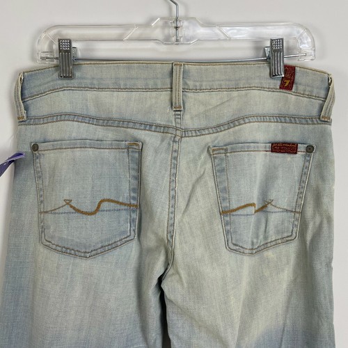 NWT 7 For All Mankind Size 29 Super Flare Leg Jeans Denim Bell Bottom Retro Y2K - Picture 5 of 10