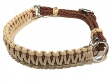 side pull hackamore attachment  desert sand and chocolate brown...mini to draft