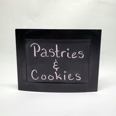 Box of 6 Acme 5x7 Chalkboard Black Metal Framed Signs For Weddings Cafes Retail