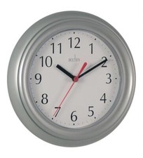 Acctim Wycombe Kitchen Bathroom Bedroom Office Round Analogue Wall Clock Quartz