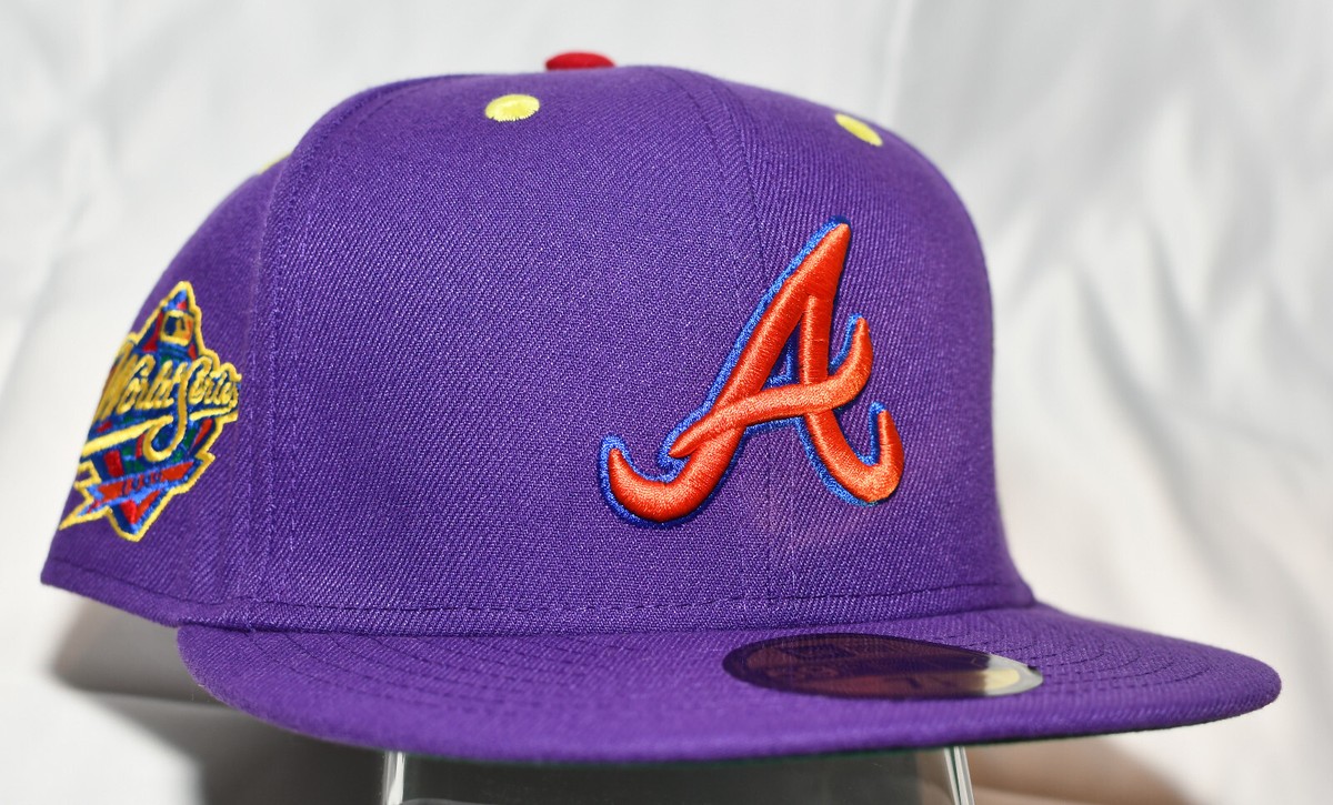 New Era Atlanta Braves Lids Hat Drop 7 1/8 Color UV ROYGBIV 2.0