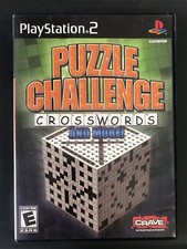 Puzzle Challenge Crosswords & More - PlayStation 2 PS2 - Complete w/ Manual